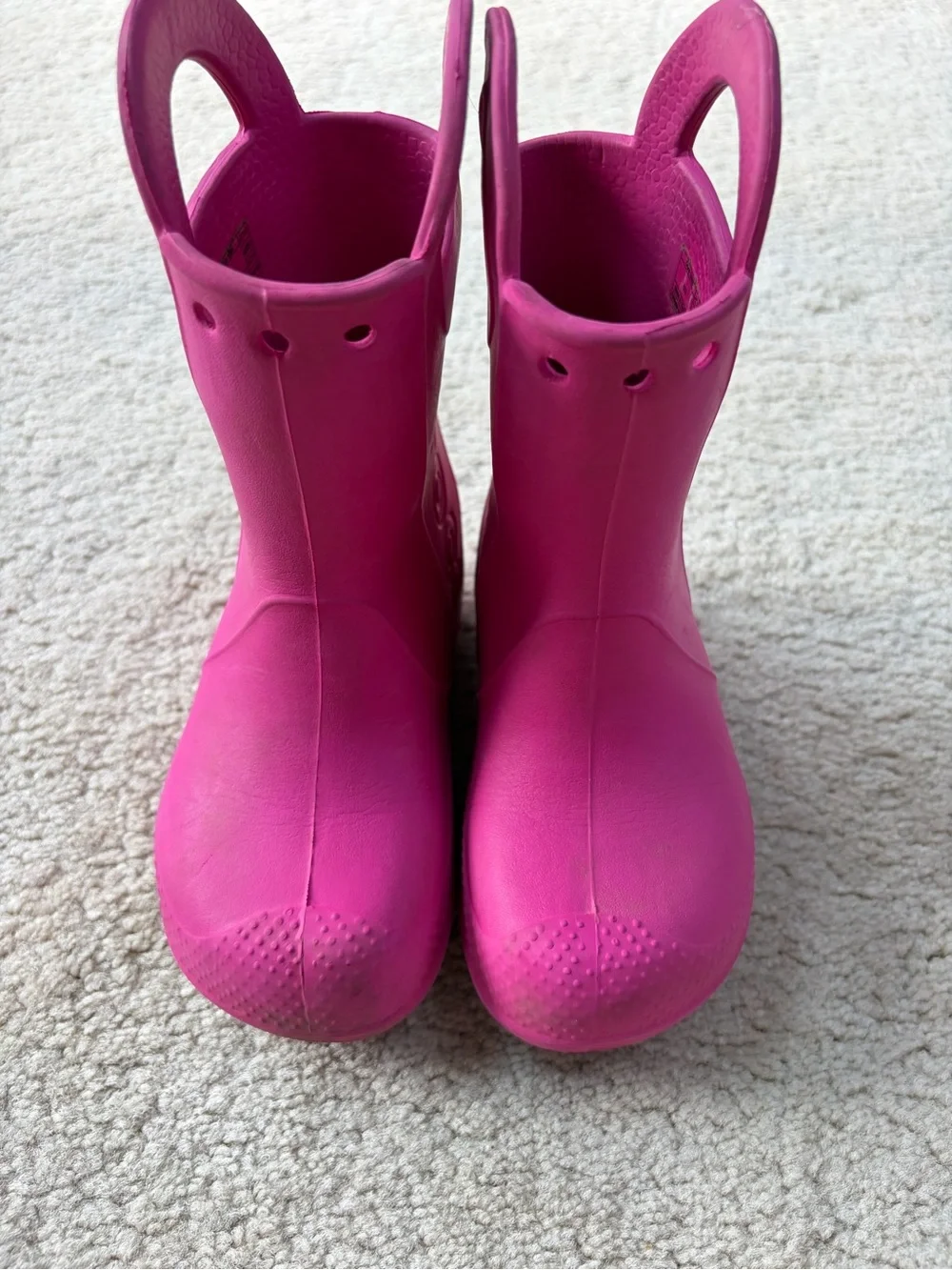 Crocs Toddler Size 10 Pink Handle It Rain Boots